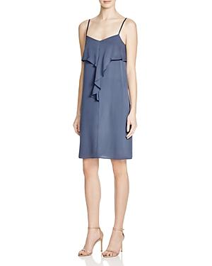 Theory Hekana Silk Ruffle Front Dress