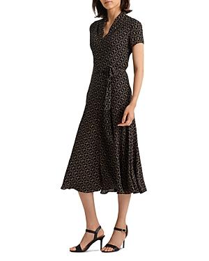 Lauren Ralph Lauren Chain Print Midi Dress