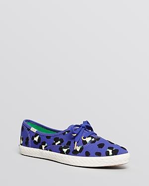 Keds For Kate Spade New York Pointed Toe Flat Lace Up Sneakers - Pointer Leo