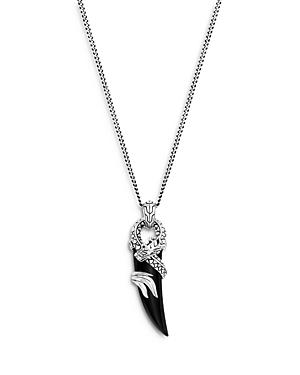 John Hardy Sterling Silver Legends Naga Pendant Necklace With Black Onyx & Blue Sapphire, 22