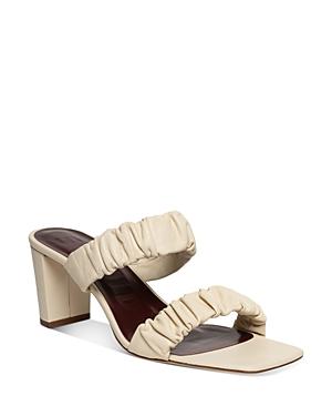 Staud Women's Frankie Ruched High Heel Slide Sandals