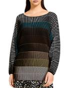 Marina Rinaldi Alba Ombre Striped Sweater