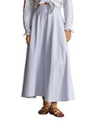 Polo Ralph Lauren Striped Cotton A-line Maxi Skirt
