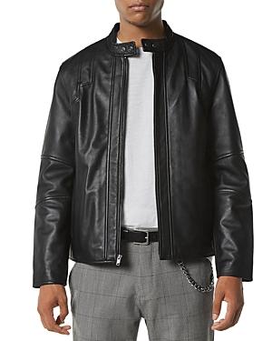 Andrew Marc Keppler Leather Racer Jacket