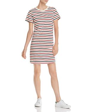 Current/elliott The Beatnik Striped T-shirt Dress
