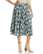 Vanessa Bruno Mosaic Print Pleated Midi Skirt