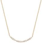 Diamond Scatter Bar Necklace In 14k Yellow Gold, .30 Ct. T.w.