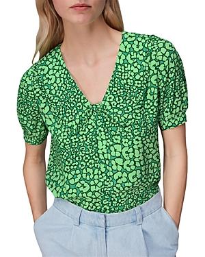 Whistles Petal Animal Short Sleeve Top