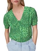 Whistles Petal Animal Short Sleeve Top