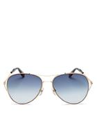 Givenchy Gv7005 Double Bar Aviator Sunglasses, 56mm