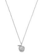 Roberto Coin 18k White Gold Tiny Treasure Diamond Apple Pendant Necklace, 16