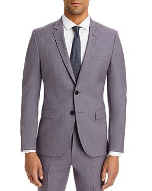 Hugo Arti Purple Sharkskin Extra Slim Fit Suit Jacket