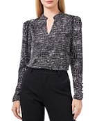 Vince Camuto Croc Print Puff Sleeve Blouse