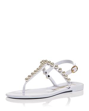 Stuart Weitzman Women's Goldie Embellished Jelly Sandals