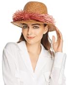 Gigi Burris Millinery Sunrise Raffia Trim Straw Hat