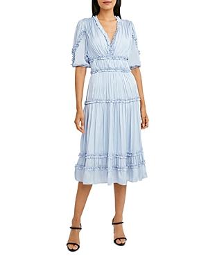 Bcbgmaxazria Ruffled Puff Sleeve Dress