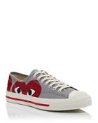 Comme Des Garcons Play X Converse Unisex Jack Purcell Lace Up Low Top Sneakers