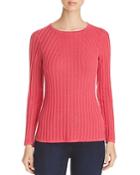 Foxcroft Mindy Metallic Ribbed Sweater