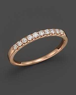 Diamond Band Ring In 14k Rose Gold, .25 Ct. T.w.