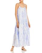 Aqua Tie Dyed Maxi Dress - 100% Exclusive