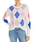 Aqua Cashmere Argyle Cashmere Sweater - 100% Exclusive