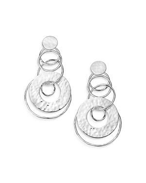 Ippolita Sterling Silver Classico Cringle Hammered Disc Multilink Drop Earrings