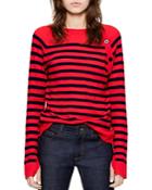 Zadig & Voltaire Reglis Stripes Cashmere Sweater