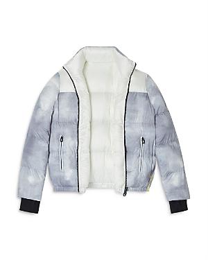 Dualist Sacha Tie & Dye Reversible Short Puffer Jacket