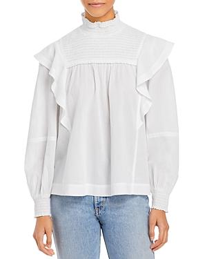 A.l.c. Jillian Ruffled Smocked Top