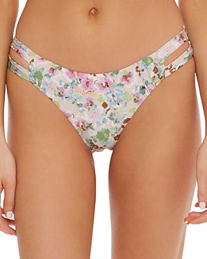 Isabella Rose Liberty Lane Printed Cutout Bikini Bottom