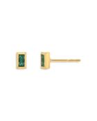 Zoe Lev 14k Yellow Gold Emerald Stud Earrings