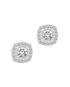 Bloomingdale's Diamond Halo Stud Earrings In 14k White Gold, 1.75 Ct. T.w. - 100% Exclusive