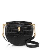 Bally Cecyle Small Croc-embossed Leather Crossbody