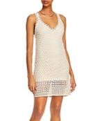 Aqua Crochet Sleeveless Dress - 100% Exclusive
