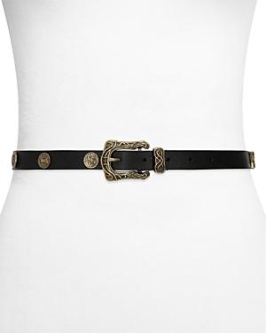 The Kooples Women's Astrological-signs Leather Belt