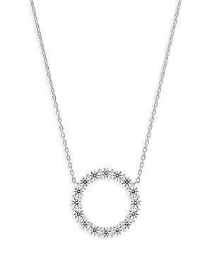 De Beers Forevermark Diamond Circle Pendant Necklace In 18k White Gold, 0.30 Ct. T.w.