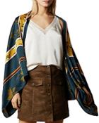 Ted Baker Saanna Savanna Silk Cape Scarf