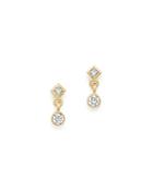 Zoe Chicco 14k Yellow Gold & Diamond Tiny Drop Earrings