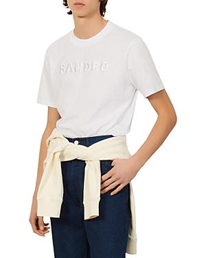 Sandro Embroidered Logo Tee