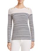 C By Bloomingdale's Cashmere Nautical Sweater