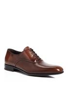 Salvatore Ferragamo Leather Almond Toe Oxfod Shoes