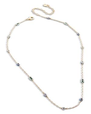 Baublebar Blake Mixed Crystal & Color Station Necklace, 16-19
