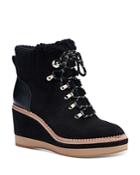 Kate Spade New York Women's Willow Shearling Trim Wedge Booties