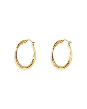 Argento Vivo Twist Double Row Hoop Earrings In 14k Gold Plated Sterling Silver