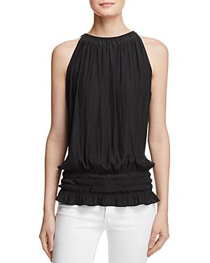 Ramy Brook Lauren Sleeveless Ruched Blouson Top
