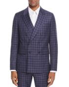 Paul Smith Plaid Double-breasted Slim Fit Sport Coat