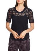 1.state Short-sleeve Lace Top