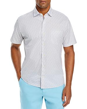 Peter Millar Citrus Slice Cotton Stretch Printed Classic Fit Button Down Shirt