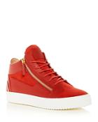 Giuseppe Zanotti Men's May London Leather & Suede Mid-top Sneakers