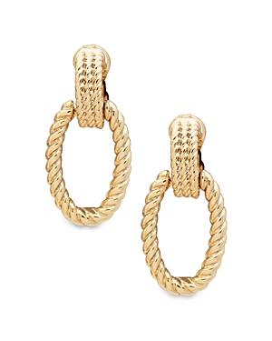 Lauren Ralph Lauren Rope Detailed Doorknocker Clip On Earrings